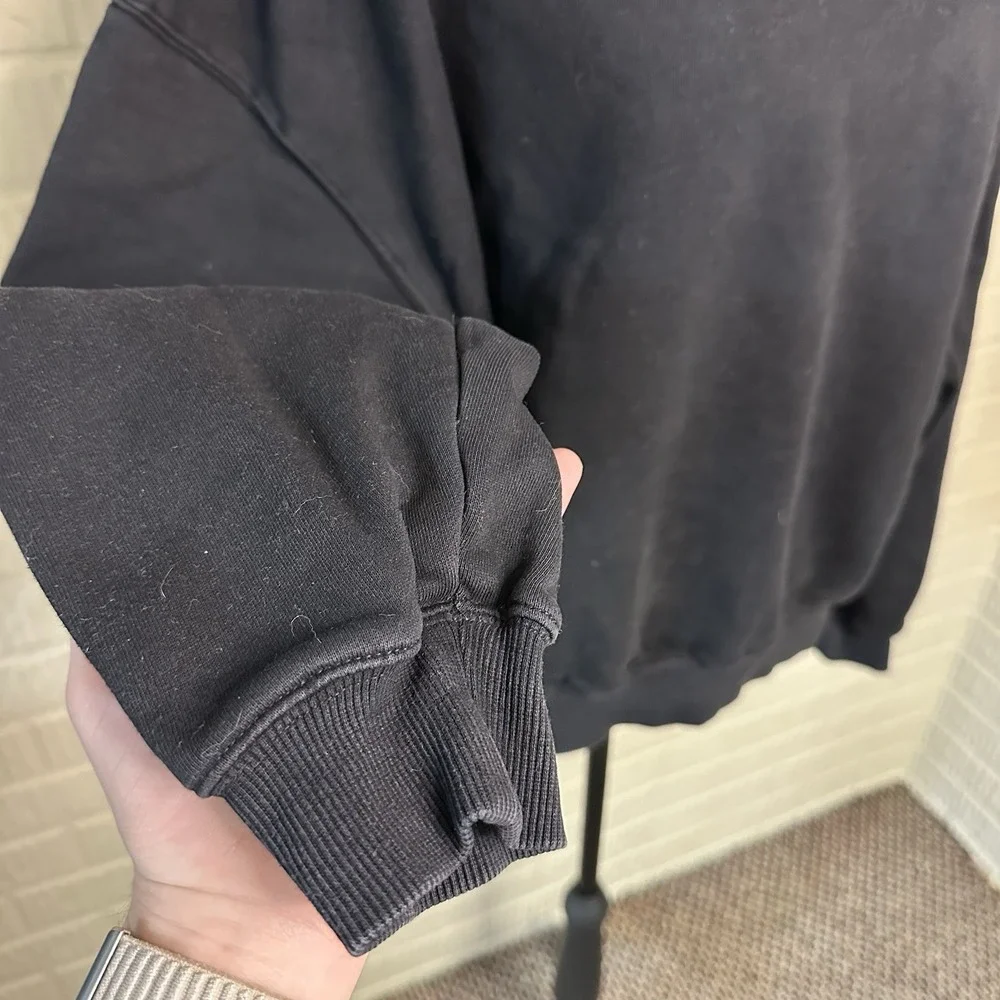 AYBL Women's Black Everyday Relaxed Crewneck Sweatshirt Size L Athletic  Basic